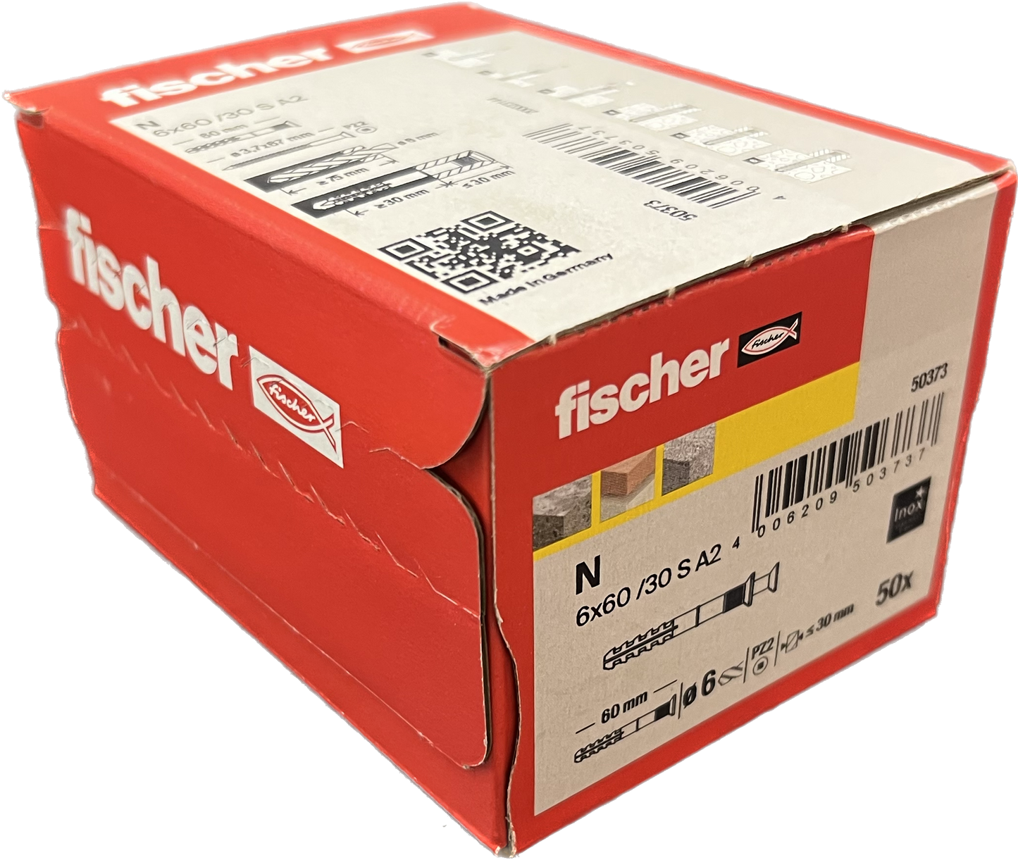 Fischer a2 grade hammer fixings 50 pcs