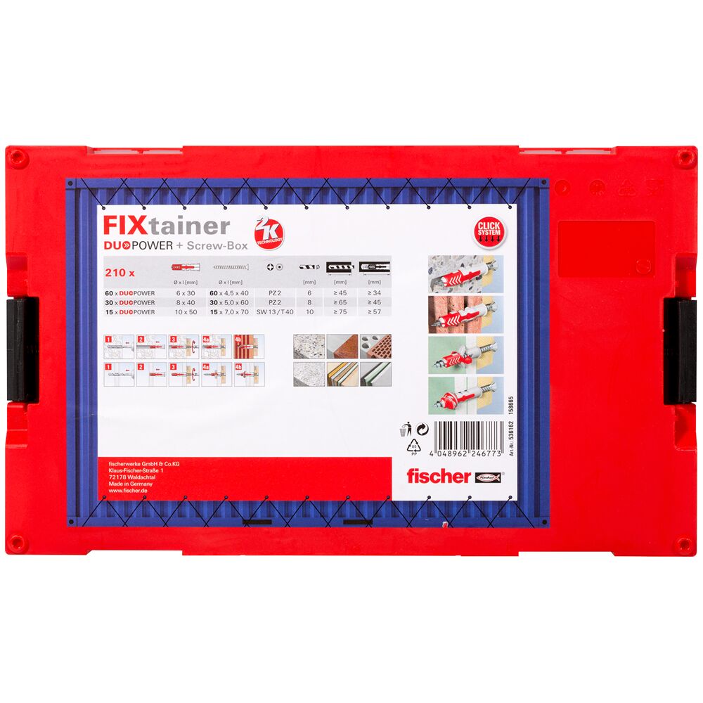 FISCHER Fixtainer + plug and screws